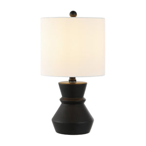 Safavieh ROSLYN, 17.5 Inch Black Ceramic Table Lamp - Stylish Ambient Lighting for Home & Office Decor TBL4515A