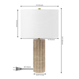 Safavieh Remi, 23.5 Inch, Stone, Travertine Table Lamp TBL4519A