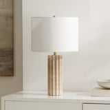 Safavieh Remi, 23.5 Inch, Stone, Travertine Table Lamp TBL4519A