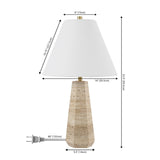 Safavieh Calla, 23.5 Inch, Stone, Travertine Table Lamp TBL4522A