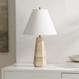 Safavieh Calla, 23.5 Inch, Stone, Travertine Table Lamp TBL4522A