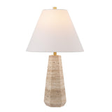 Safavieh Calla, 23.5 Inch, Stone, Travertine Table Lamp TBL4522A