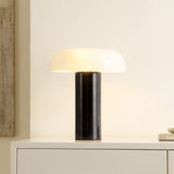 Safavieh Reiss, 15 Inch, Black, Glass/Marble Table Lamp XII23 Black Marble TBL4526A