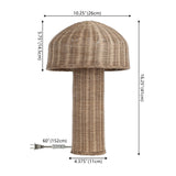 Safavieh Mikayla, 16.25 Inch, Natural, Rattan Table Lamp TBL4527A