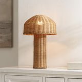 Safavieh Mikayla, 16.25 Inch, Natural, Rattan Table Lamp TBL4527A