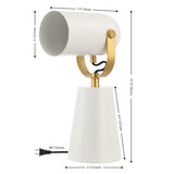 Safavieh Clarst 13 Inch Table Lamp XII23 White / Brass Marble TBL4532A