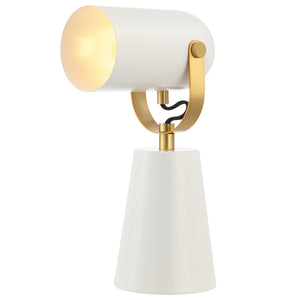 Safavieh Clarst 13 Inch Table Lamp XII23 White / Brass Marble TBL4532A