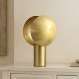 Safavieh Frey, 15 Inch, Brass, Metal Table Lamp Brass 9.125 x 10 x 15