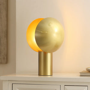 Safavieh Frey, 15 Inch, Brass, Metal Table Lamp Brass 9.125 x 10 x 15