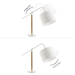 Safavieh Loryn, 18 Inch, White/Brown, Metal Table Lamp Brown/White TBL4543A