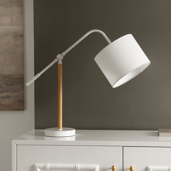 Safavieh Loryn, 18 Inch, White/Brown, Metal Table Lamp Brown/White TBL4543A