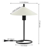 Safavieh Khlo, 17 Inch, Cream/Black, Metal Table Lamp TBL4547A Black/Cream 