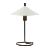 Khlo, 17 Inch, Cream/Black, Metal Table Lamp