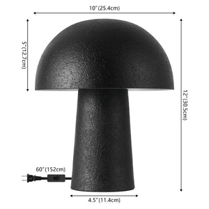 Safavieh KIEZA, 12-Inch Minimalist Black Metal Table Lamp for Modern Decor, Ideal for Bedside or Desk Use TBL4550A