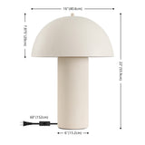 Safavieh Masson, 22 Inch, Sand, Ceramic Table Lamp Beige Shade Ceramic