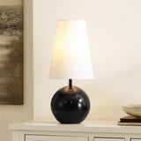 Safavieh Jo , 20 Inch, Black, Resin Table Lamp Black 9 x 9 x 20