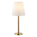 Safavieh Andi, 26 Inch, Brass/Natural, Rope/Metal Table Lamp Brass / Natural 11 x 11 x 26.375