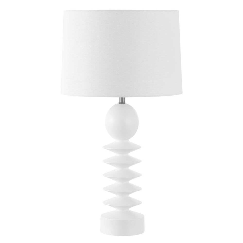 Safavieh Loza, 27 Inch, White Washed, Resin Table Lamp  White Washed 15 x 15 x 27.25