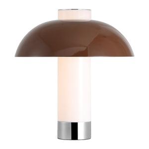 Safavieh Nora, 15-inch Modern Chic Table Lamp In Coffee, White & Chrome – Stylish Acrylic & Metal Design Coffee ,White Acrylic Body ,Metal Shade Tbl4556a