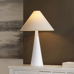 Safavieh Kimora, 26.5 Inch, White / Oatmeal, Resin Table Lamp TBL4558A