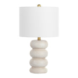 Coco, 22 Inch, Cream, Ceramic Table Lamp