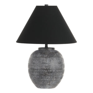 Safavieh Naomi, 22 Inch, Grey/Black, Ceramic Table Lamp TBL4562A