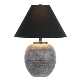 Safavieh Naomi, 22 Inch, Grey/Black, Ceramic Table Lamp TBL4562A