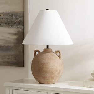 Safavieh Soline, 24 Inch, Grey Washed, Ceramic Table Lamp TBL4563A