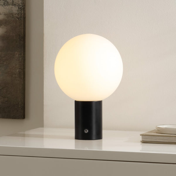 Safavieh Moxy, 12 Inch, Black, Glass/Metal Table Lamp TBL4565A