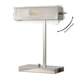 Safavieh Rylan, 16.5 Inch, Polished Nickle, Metal Table Lamp W/ Usb Port TBL4567A-U Polished Nickel