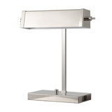 Safavieh Rylan, 16.5 Inch, Polished Nickle, Metal Table Lamp W/ Usb Port TBL4567A-U Polished Nickel