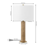 Safavieh Dara, 25 Inch, Beige, Travertine/Metal Table Lamp Beige TBL4570A