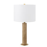 Safavieh Dara, 25 Inch, Beige, Travertine/Metal Table Lamp Beige TBL4570A