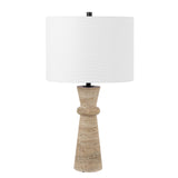 Safavieh Colette, 25.25 Inch, Ivory, Travertine/Metal Table Lamp Ivory TBL4571A