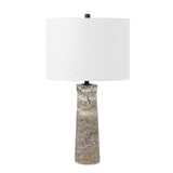 Safavieh Alana, 25.25 Inch, Grey, Travertine/Metal Table Lamp Grey TBL4572B