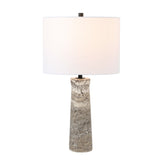 Safavieh Alana, 25.25 Inch, Grey, Travertine/Metal Table Lamp Grey TBL4572B