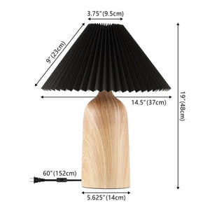 Safavieh FABI, 19-Inch Black/Natural Resin Table Lamp - Modern Design for Cozy Ambient Lighting & Style TBL4575A