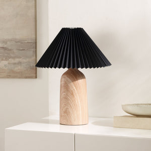 Safavieh FABI, 19-Inch Black/Natural Resin Table Lamp - Modern Design for Cozy Ambient Lighting & Style TBL4575A