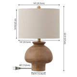 Safavieh Noam, 22.5 Inch, Light Brown, Ceramic Table Lamp TBL4578A Light Brown