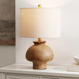 Safavieh Noam, 22.5 Inch, Light Brown, Ceramic Table Lamp TBL4578A Light Brown