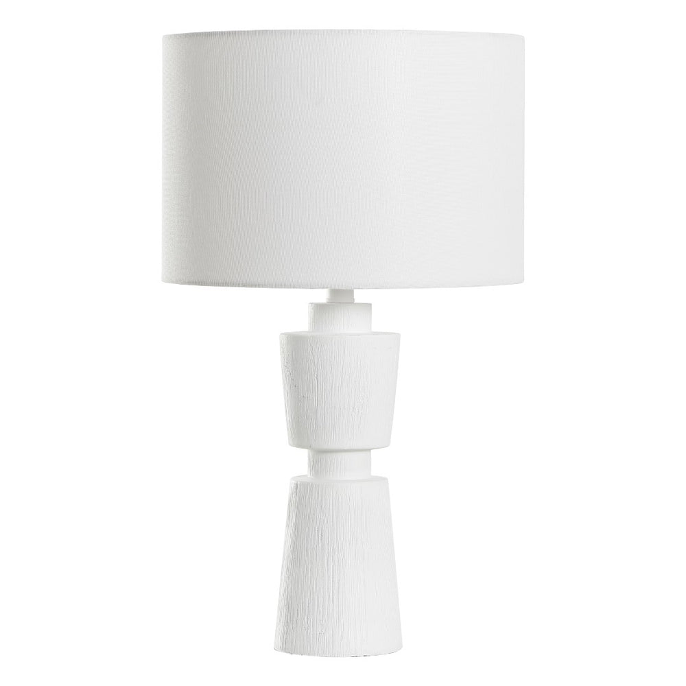 Safavieh Nici, 23 Inch, White, Resin Table Lamp Oatmeal Shade  Tbl4581b