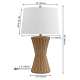 Safavieh Aitana, 26 Inch, Natural, Rattan Table Lamp Natural TBL4582A