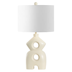 Safavieh Era, 25 Inch, Cream, Resin Table Lamp White Shade  Tbl4583a