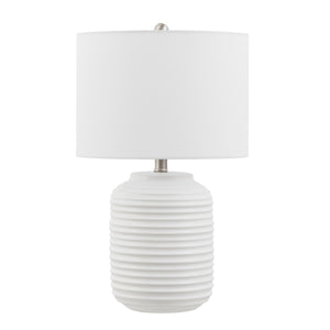 Safavieh Elio, 23.5 Inch, White, Ceramic Table Lamp TBL4586A White