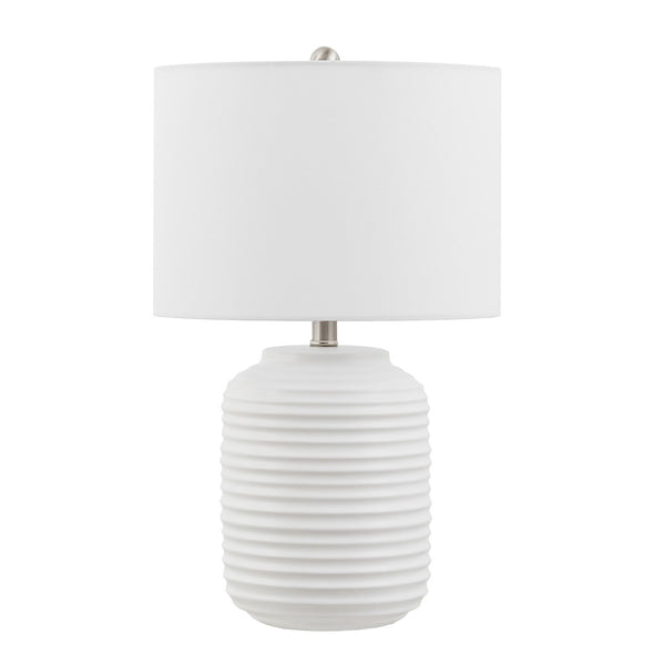 Safavieh Elio, 23.5 Inch, White, Ceramic Table Lamp TBL4586A White
