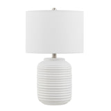 Safavieh Elio, 23.5 Inch, White, Ceramic Table Lamp TBL4586A White