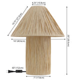 Safavieh Cassie, 20 Inch, Natural, Paper Rope Table Lamp Natural TBL4587A