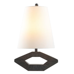 Safavieh Praia, 24.75 Inch, Black, Resin Table Lamp White Shade  Tbl4588a