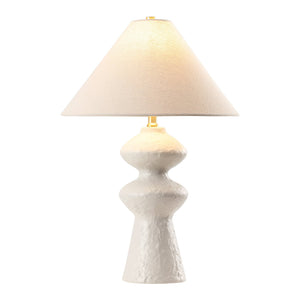 Safavieh Keira, 25.25" Ceramic Table Lamp With Oatmeal Fabric Drum Shade — Warm Diffused Light For Modern Spaces TBL4590A