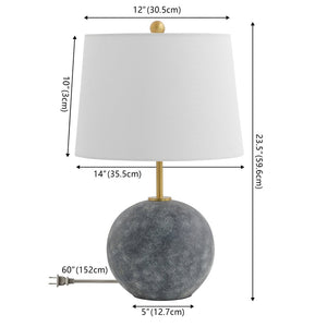 Safavieh CLA, Modern Grey Washed Concrete Table Lamp with Brass Accents - Elegant Lighting for Any Space TBL4592A
